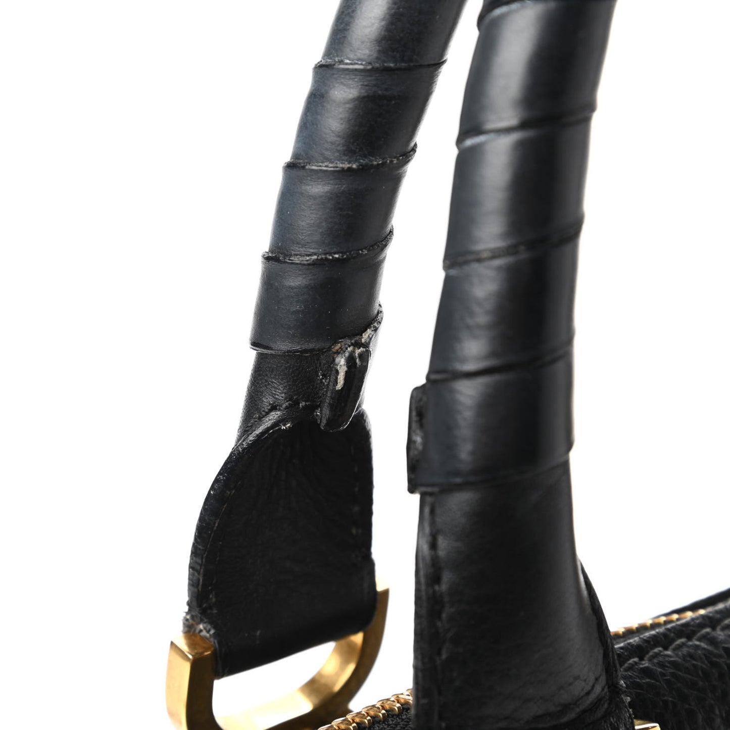 Calfskin Medium Marcie Satchel Black