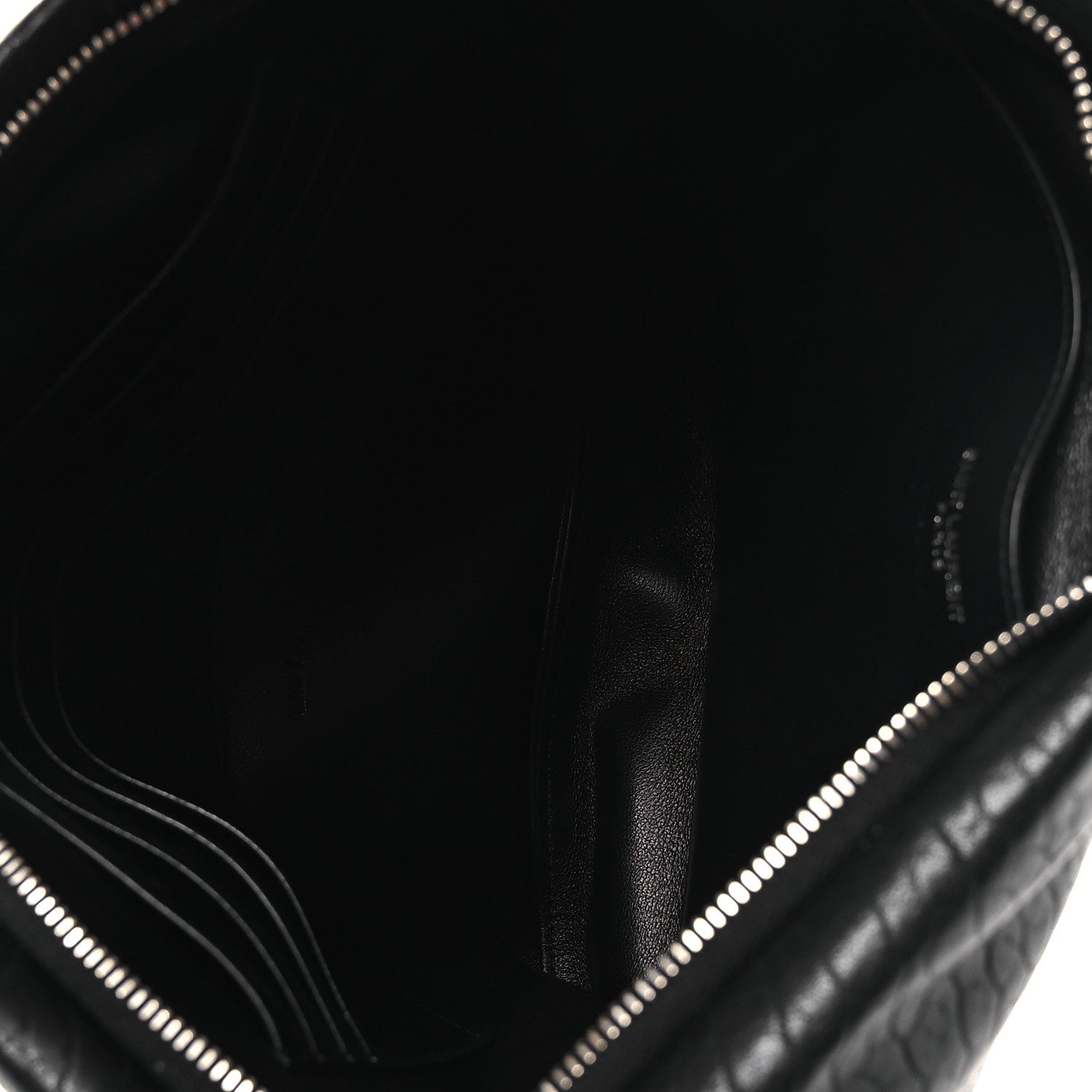 Saint Laurent Calfskin Large Puffy Pouch Black 5 of 11