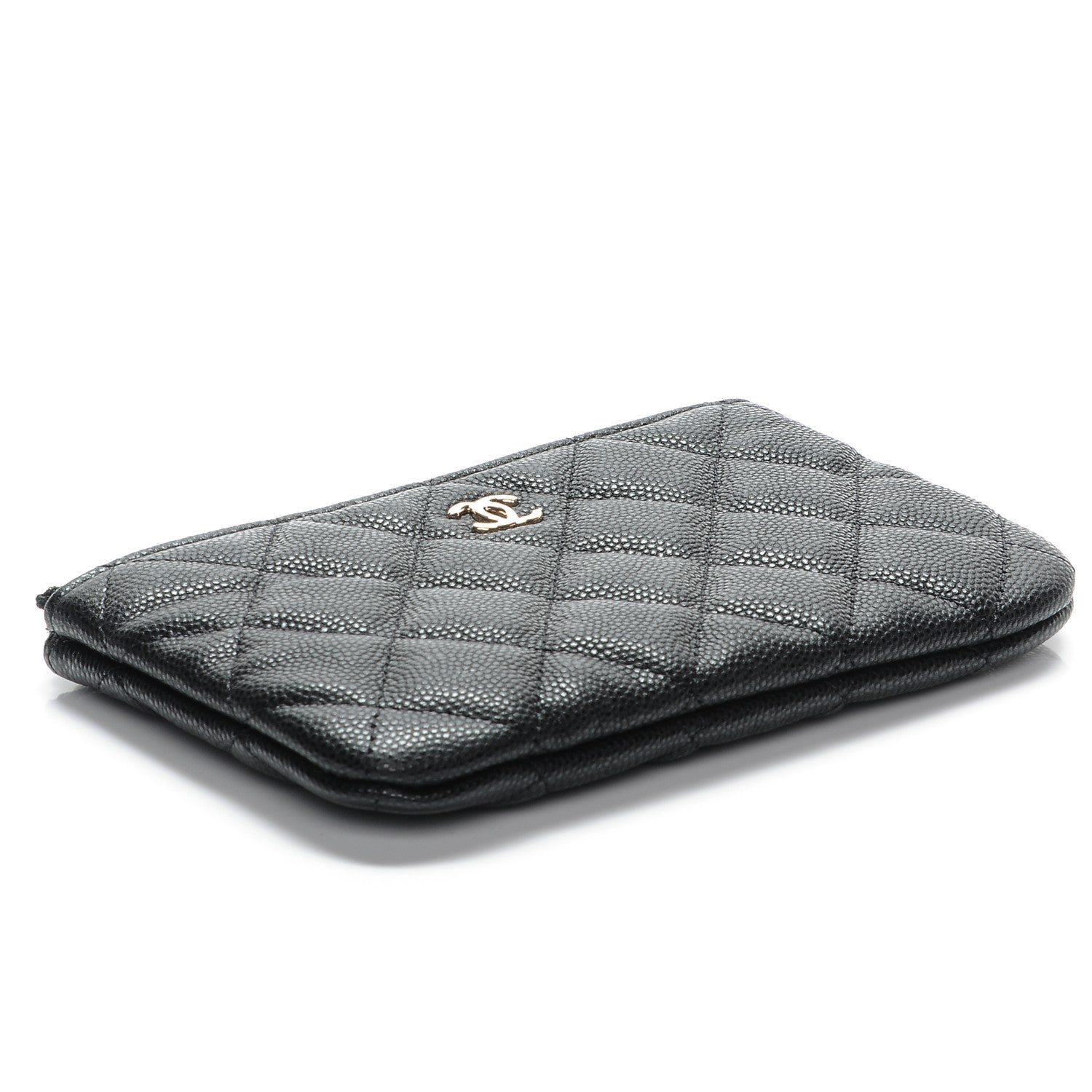 Chanel Caviar Quilted Small Cosmetic Case Black 4 of 7