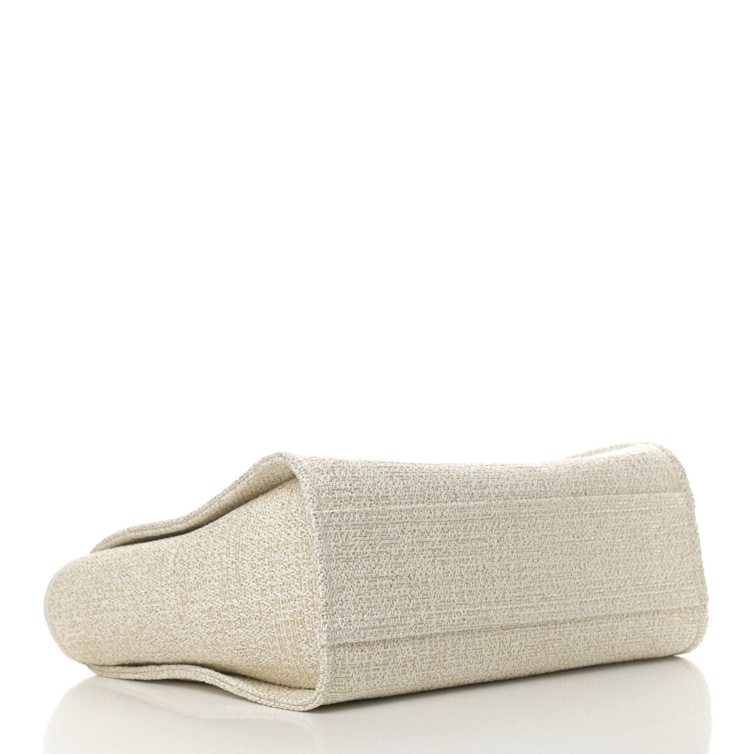 Chanel Lurex Boucle Small Deauville Tote Ivory 3 of 4