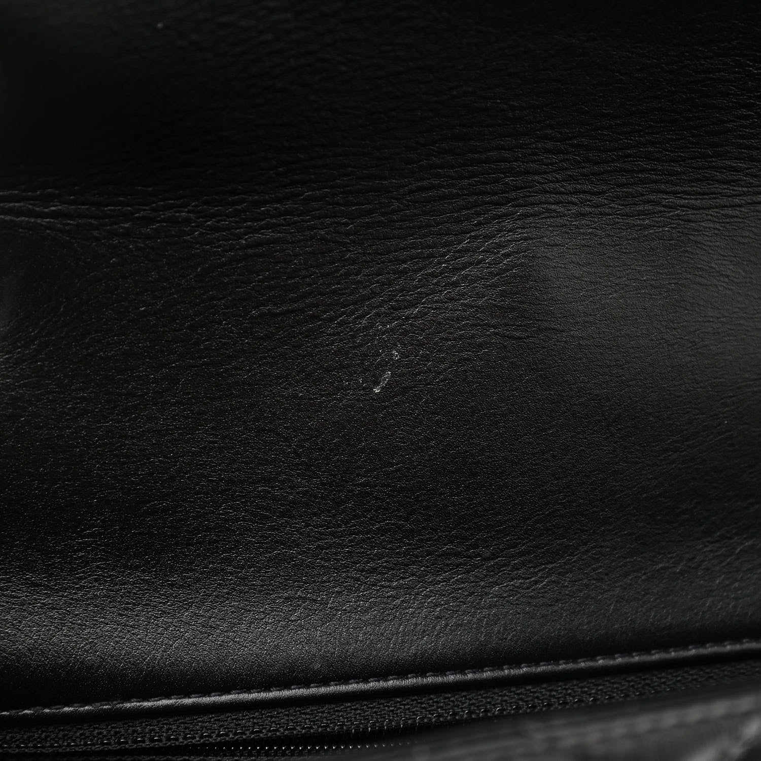 Chanel Crumpled Calfskin Medium Chain All Over Flap Black 13 of 14