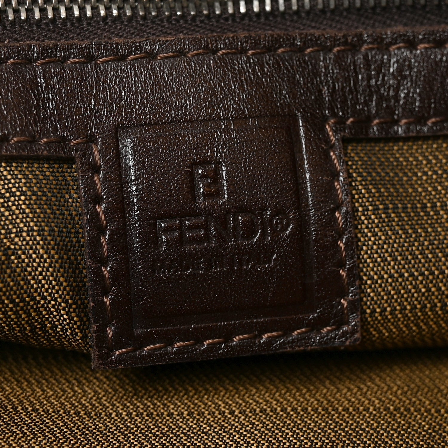 Fendi Zucca Shoulder Bag Tobacco 6 of 10