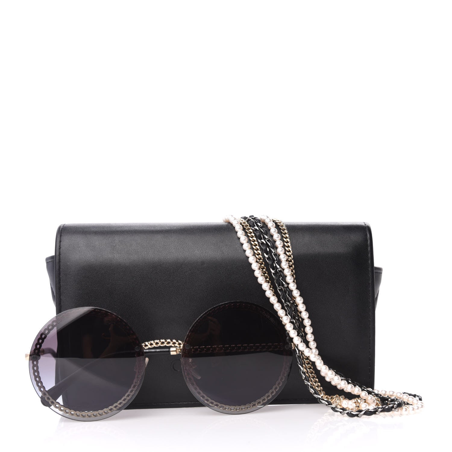 Chanel Round Chain Sunglasses 4245 Gold 8 of 8