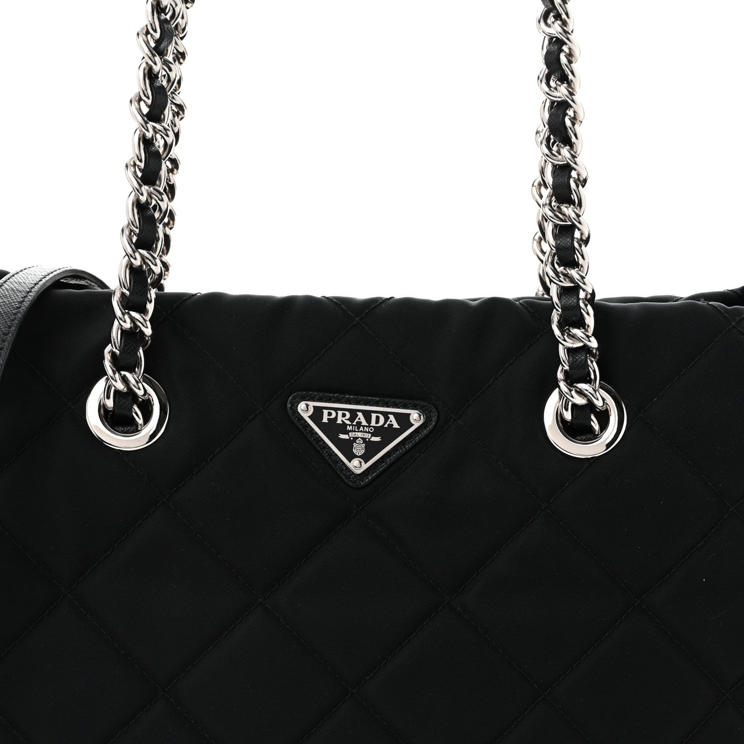 Prada Nylon Tessuto Impuntu Quilted Tote Black 8 of 10