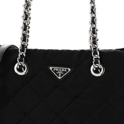 Prada Nylon Tessuto Impuntu Quilted Tote Black 8 of 10
