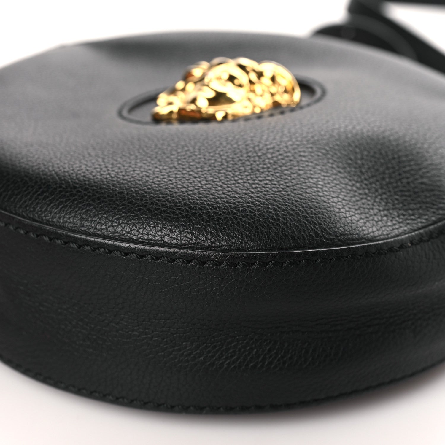 Versace Calfskin La Medusa Round Camera Bag Black 8 of 8