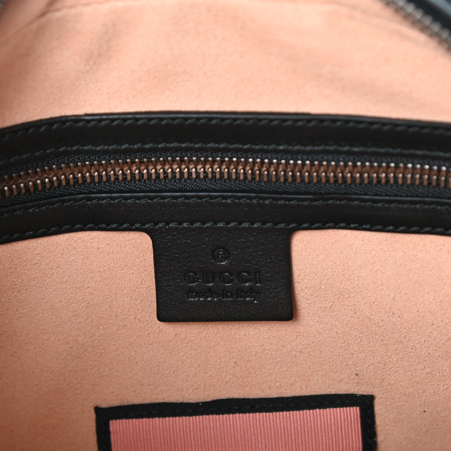 Gucci Calfskin Matelasse GucciGhost Medium GG Marmont Chain Shoulder Bag Black New Acquamarine 6 of 9
