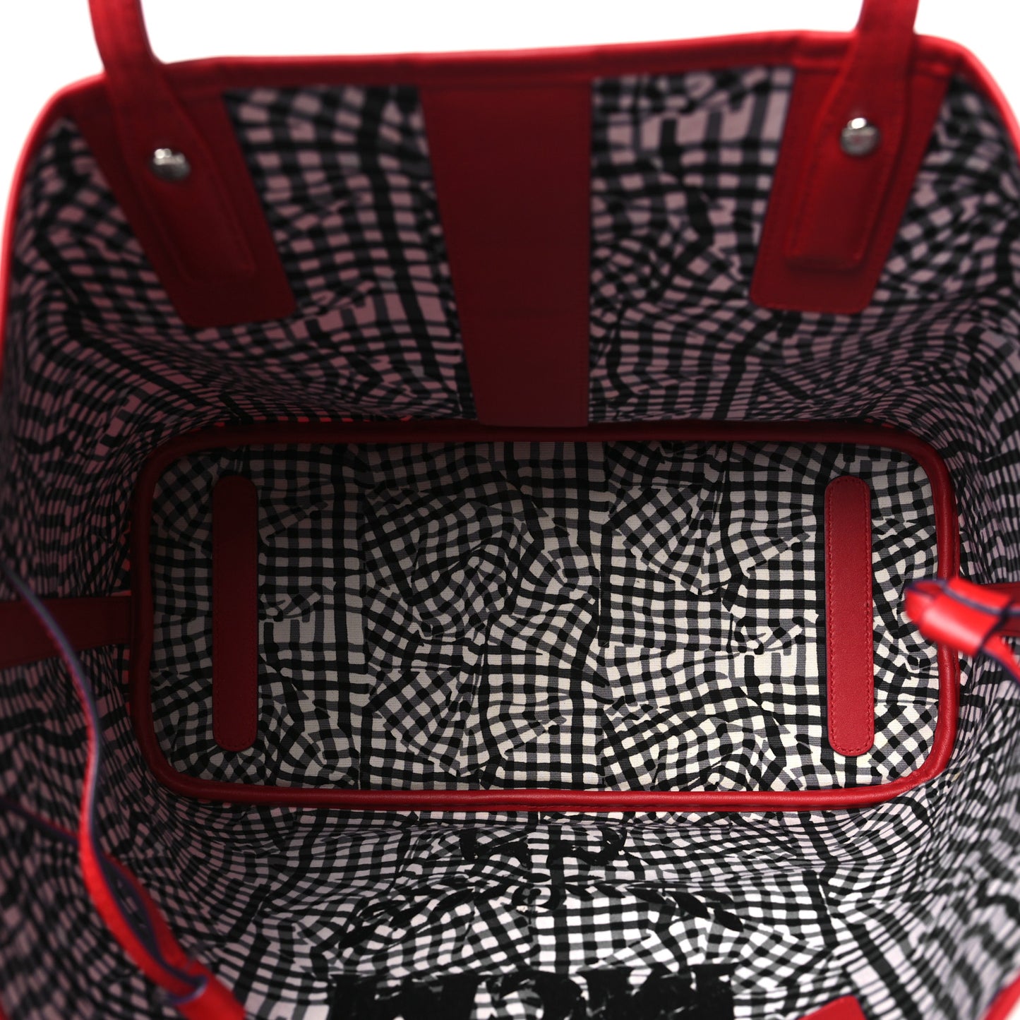 Visetos Medium Liz Reversible Shopper Tote Ruby Red