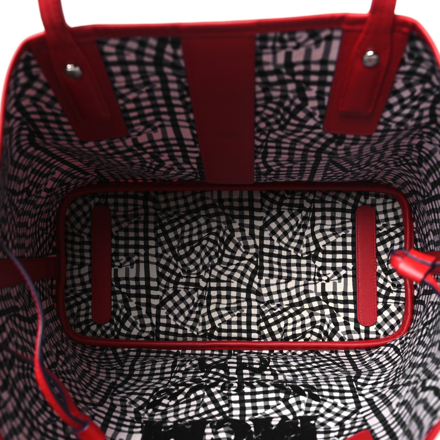 MCM Visetos Medium Liz Reversible Shopper Tote Ruby Red 8 of 16