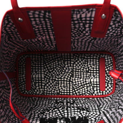 MCM Visetos Medium Liz Reversible Shopper Tote Ruby Red 8 of 16