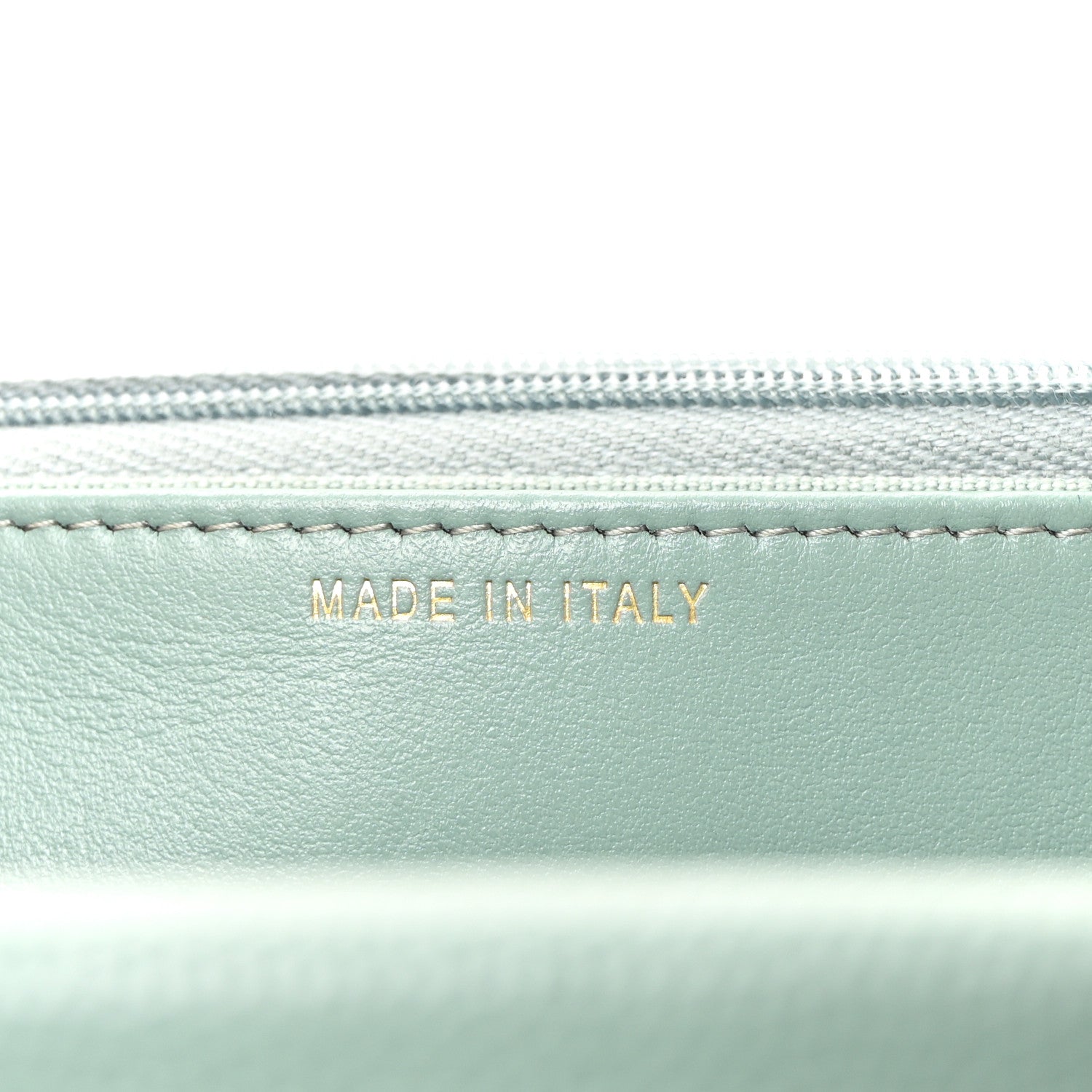 Chanel Caviar Quilted Wallet on Chain WOC Light Blue 7 of 11