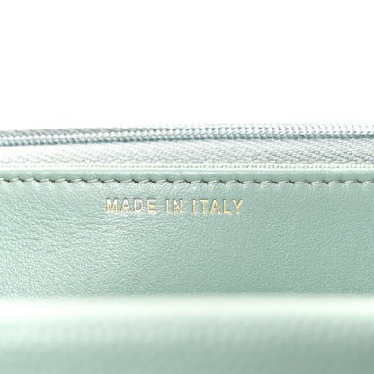 Chanel Caviar Quilted Wallet on Chain WOC Light Blue 7 of 11