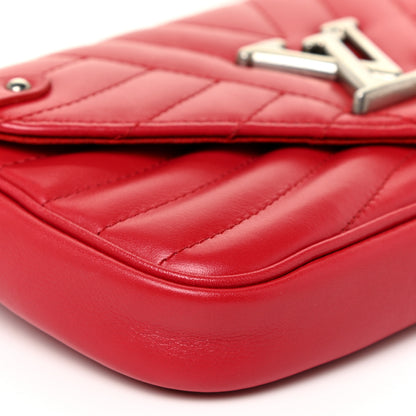 Louis Vuitton Calfskin New Wave Chain Pochette Scarlet 8 of 12
