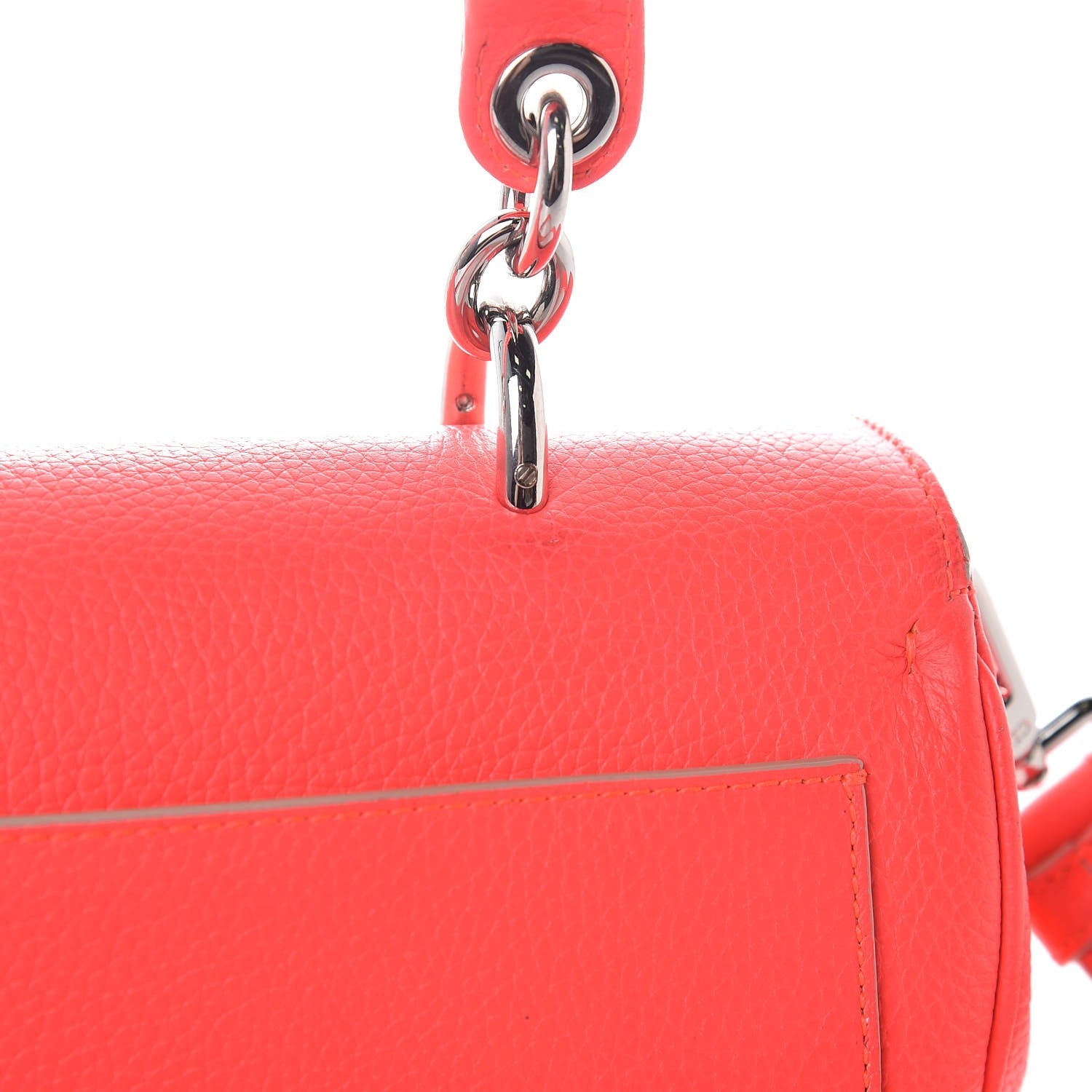 Christian Dior Bullcalf Mini Be Dior Satchel Fluorescent Goji Pink 11 of 20