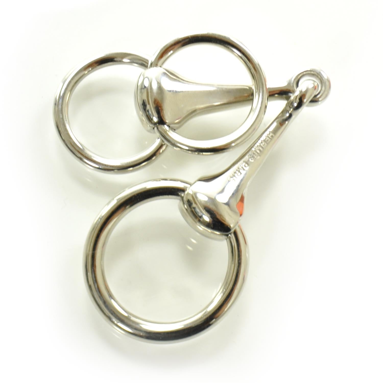 Hermes Bijouterie Fantasie Mors Scarf Ring Silver 1 of 6