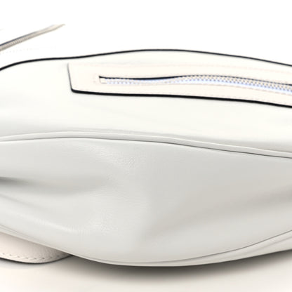 Versace Calfskin Medium Repeat Zip Hobo Optical White 8 of 8