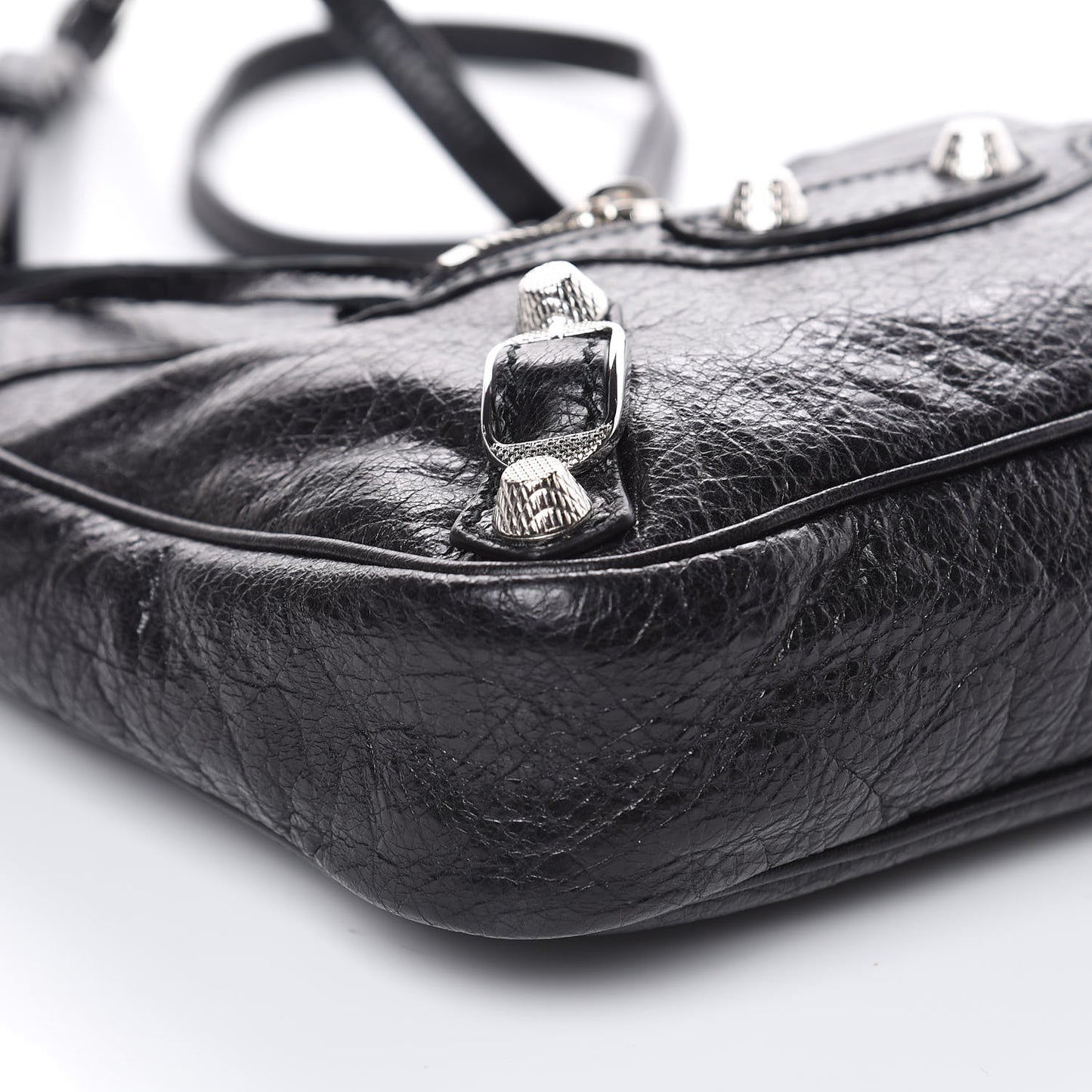 Agneau Giant 12 Silver Hardware Hip Black