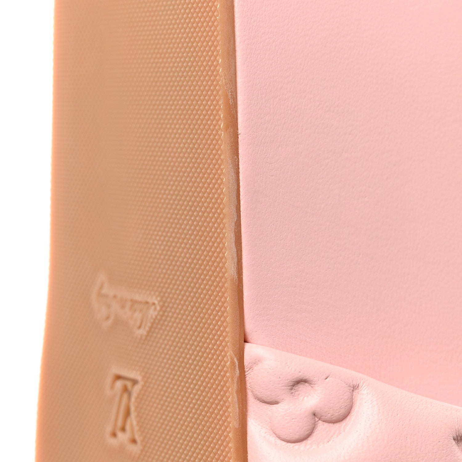 Louis Vuitton Lambskin Embossed Monogram Jumbo Flatform Mule Sandals 41 Rose Clair 10 of 10