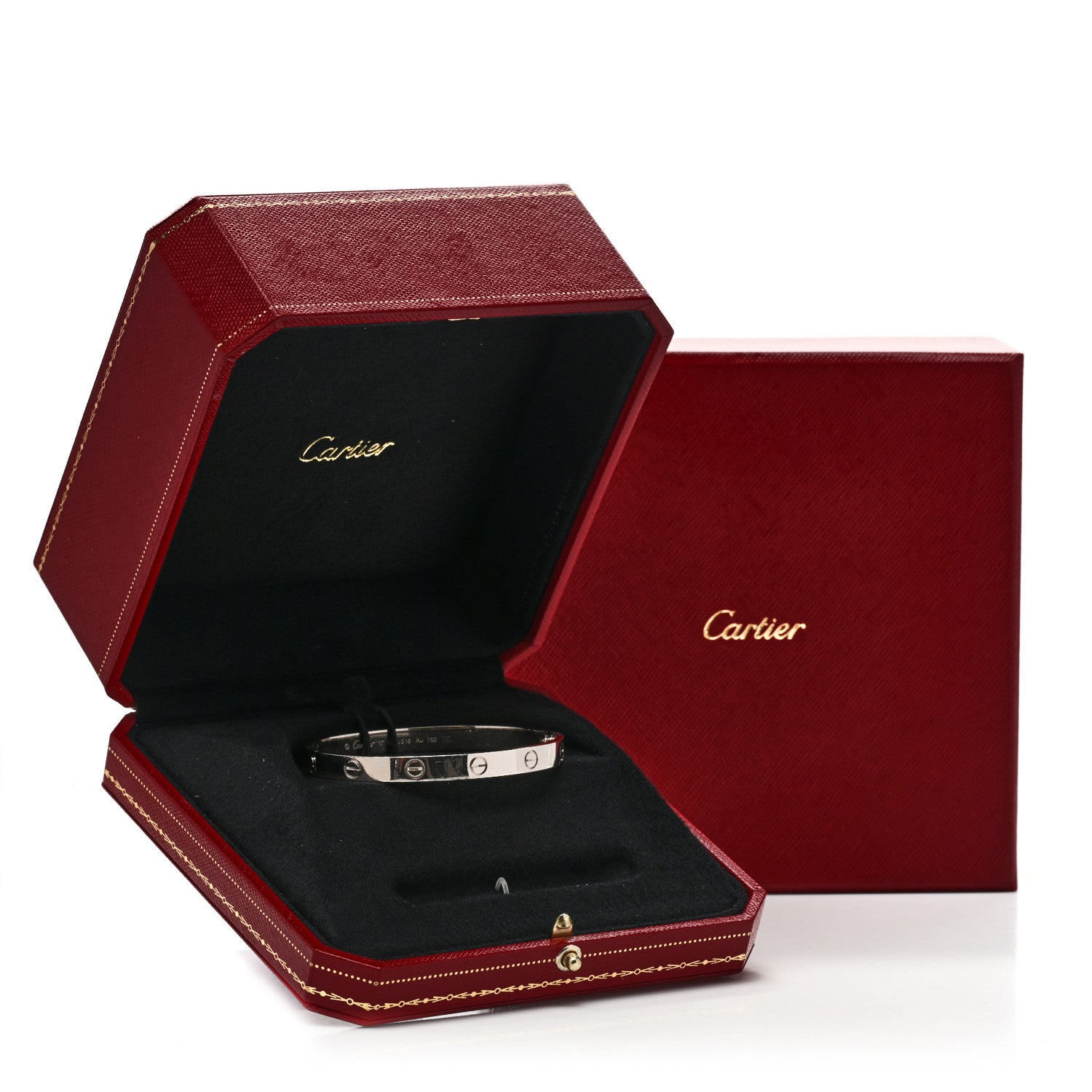 Cartier 18K White Gold LOVE Bracelet 17 9 of 9