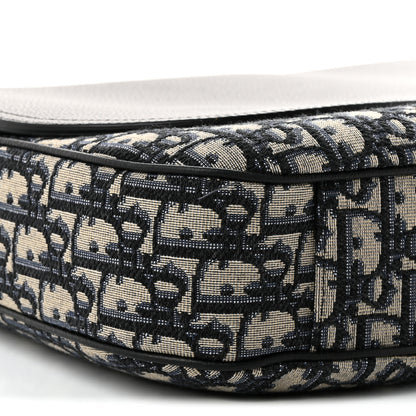 Christian Dior Grained Calfskin Oblique Large Saddle Messenger Black 9 of 12