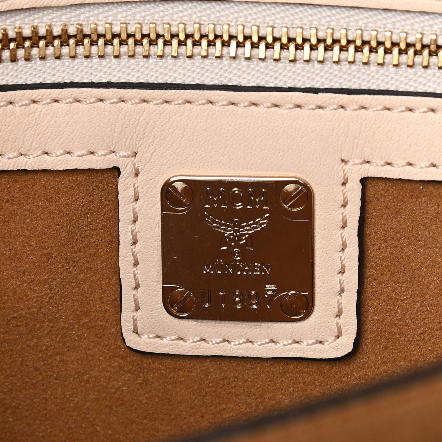 Calfskin Visetos Small Patricia Crossbody Bag Cognac Red