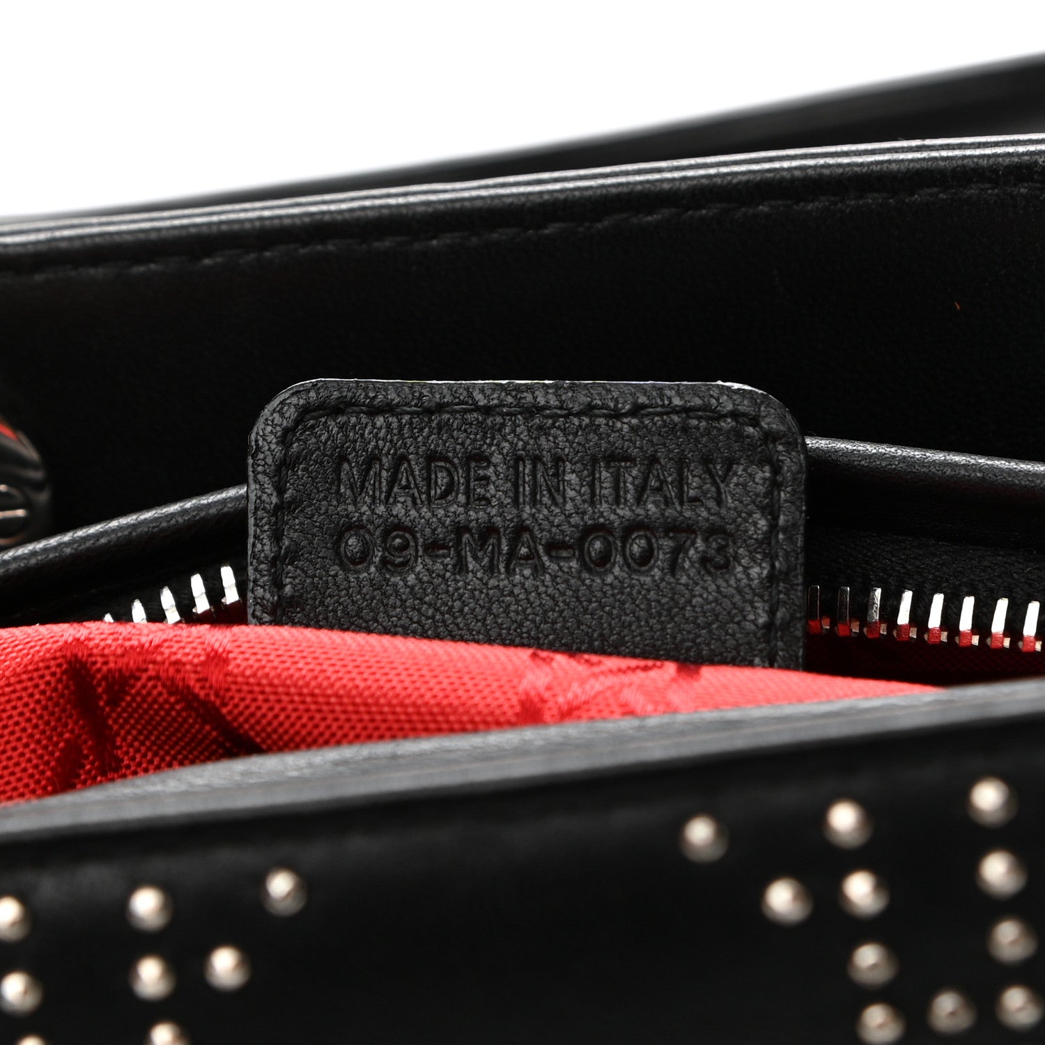 Christian Dior Calfskin Cannage Studded Medium Lady Dior Black 6 of 11