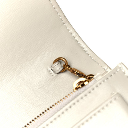 Saint Laurent Calfskin Monogram Sunset Chain Wallet Crema Soft 5 of 5