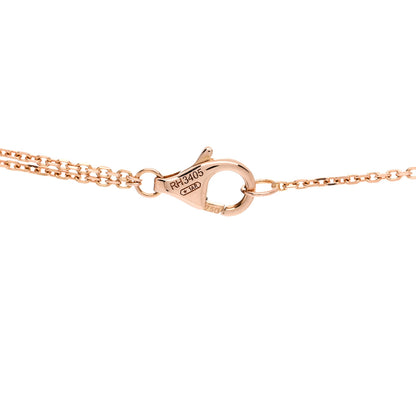 Cartier 18K Pink Yellow White Gold Trinity Double Chain Pendant Necklace 5 of 6