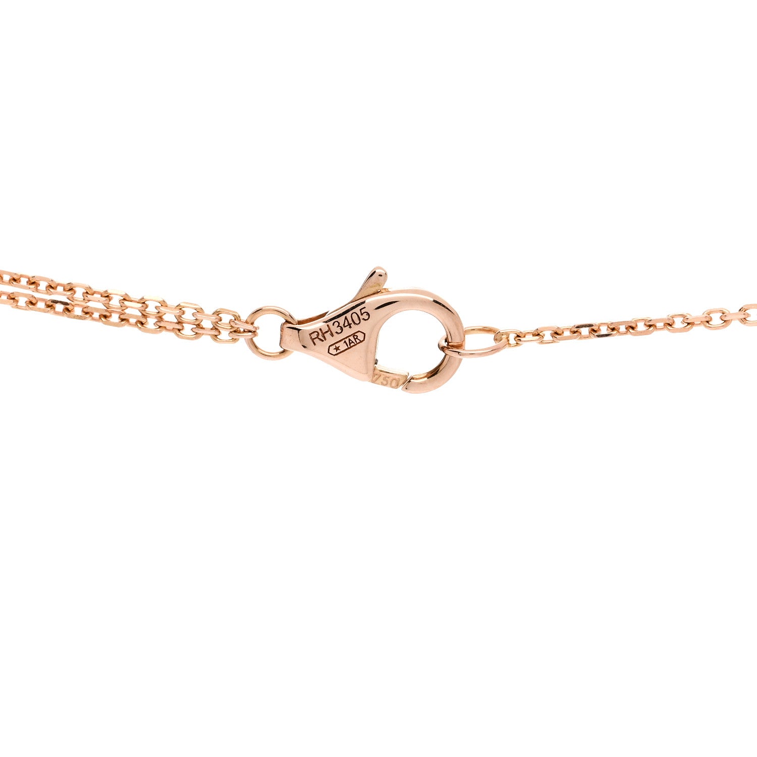 Cartier 18K Pink Yellow White Gold Trinity Double Chain Pendant Necklace 5 of 6