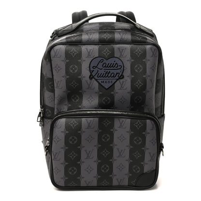 LOUIS VUITTON Utilitary Backpack Grey Coated Canvas