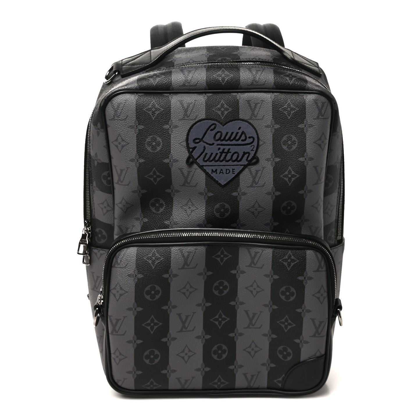 X NIGO Monogram Eclipse Stripes LV Heart Modular Utilitary Backpack