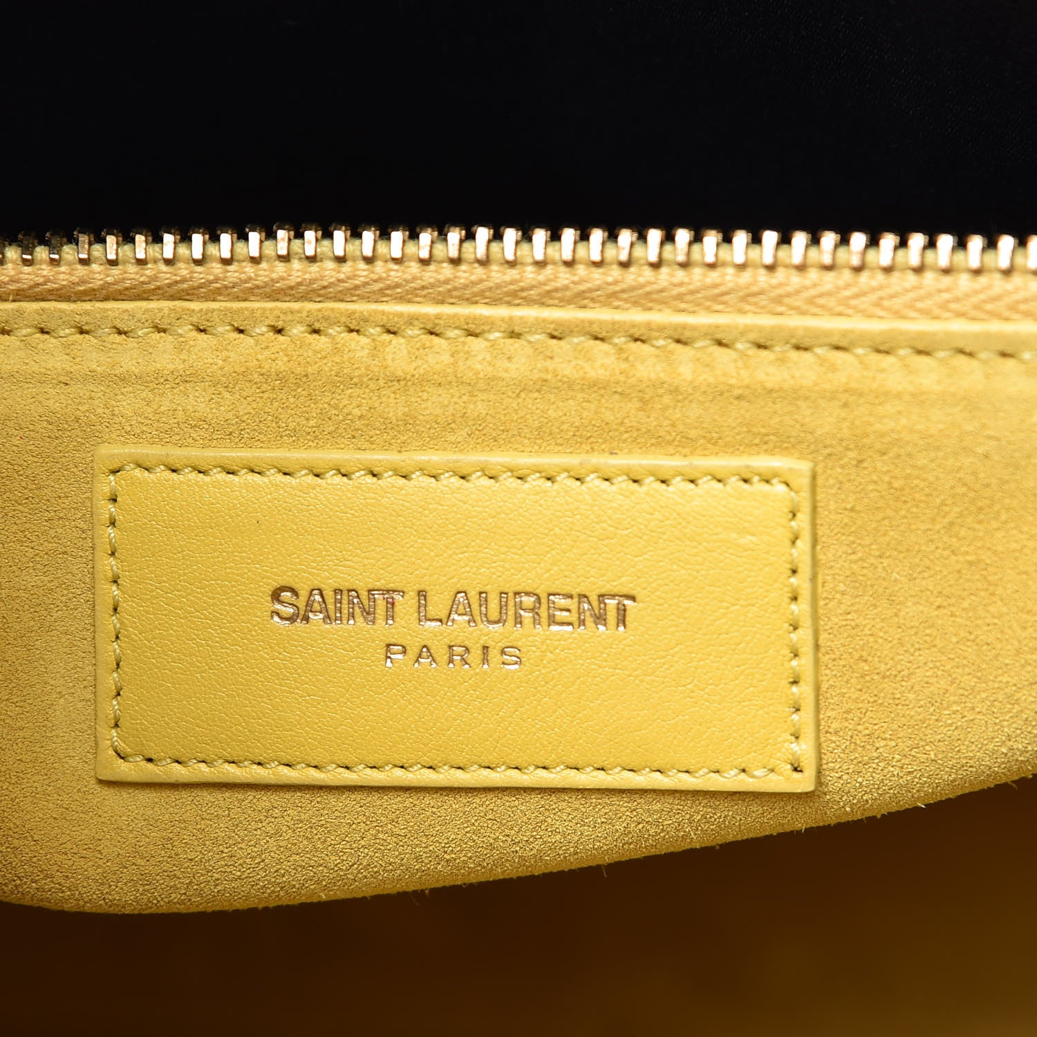 Saint Laurent Grained Calfskin Small Sac De Jour Yellow 7 of 20