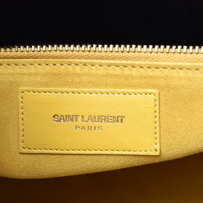 Saint Laurent Grained Calfskin Small Sac De Jour Yellow 7 of 20