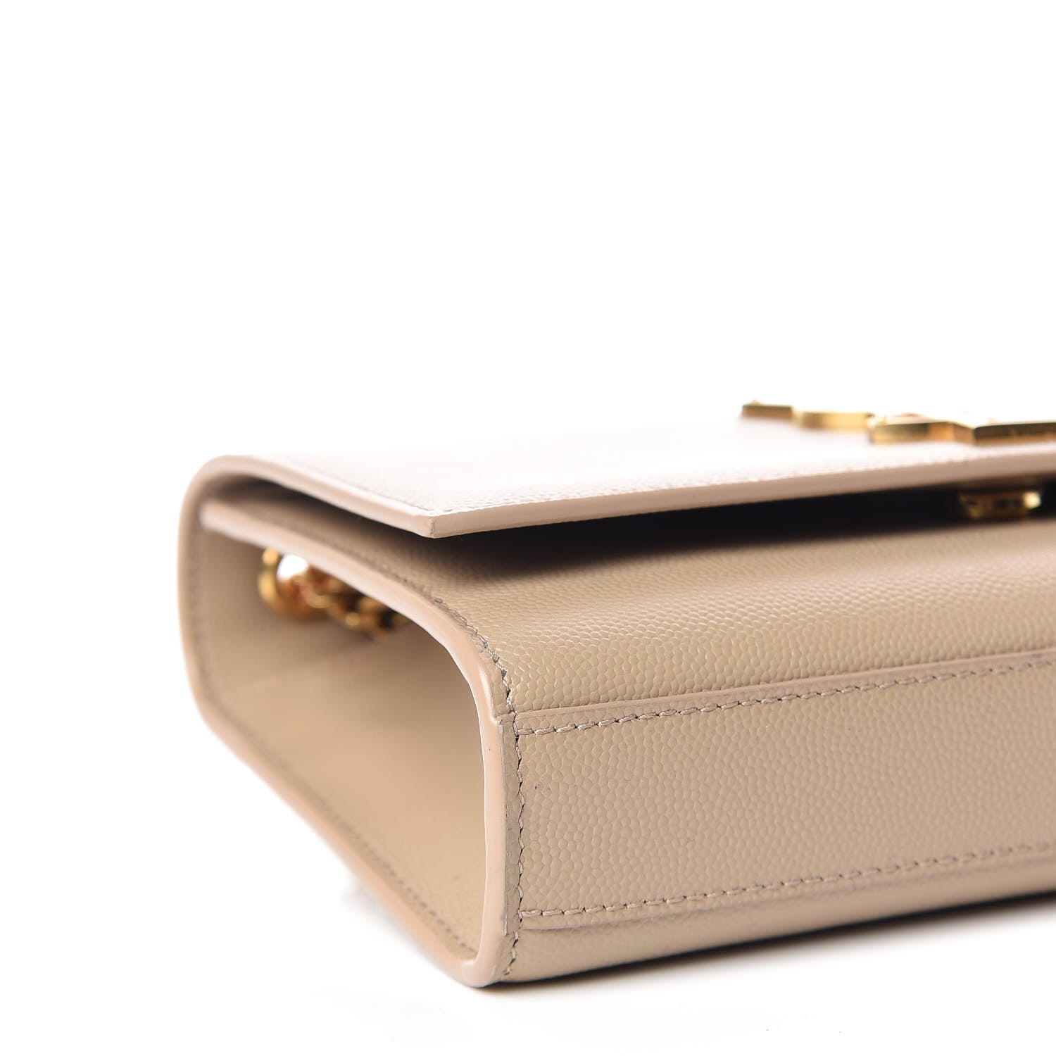 Saint Laurent Grain De Poudre Small Monogram Kate Satchel Nude Powder 5 of 10
