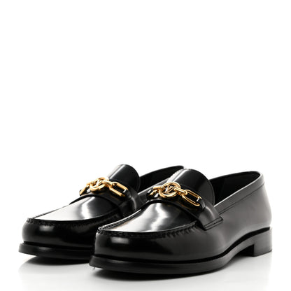 Louis Vuitton Glazed Calfskin Chess Flat Loafer 39 3 of 8