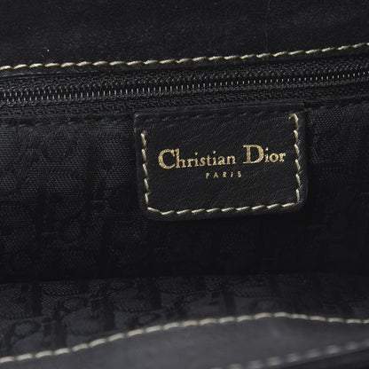 Christian Dior Calfskin Baudrier Saddle Bag Black 5 of 11