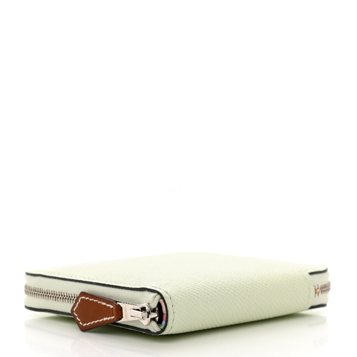 Hermes Epsom Silk'In Compact Wallet Vert Fizz 4 of 7