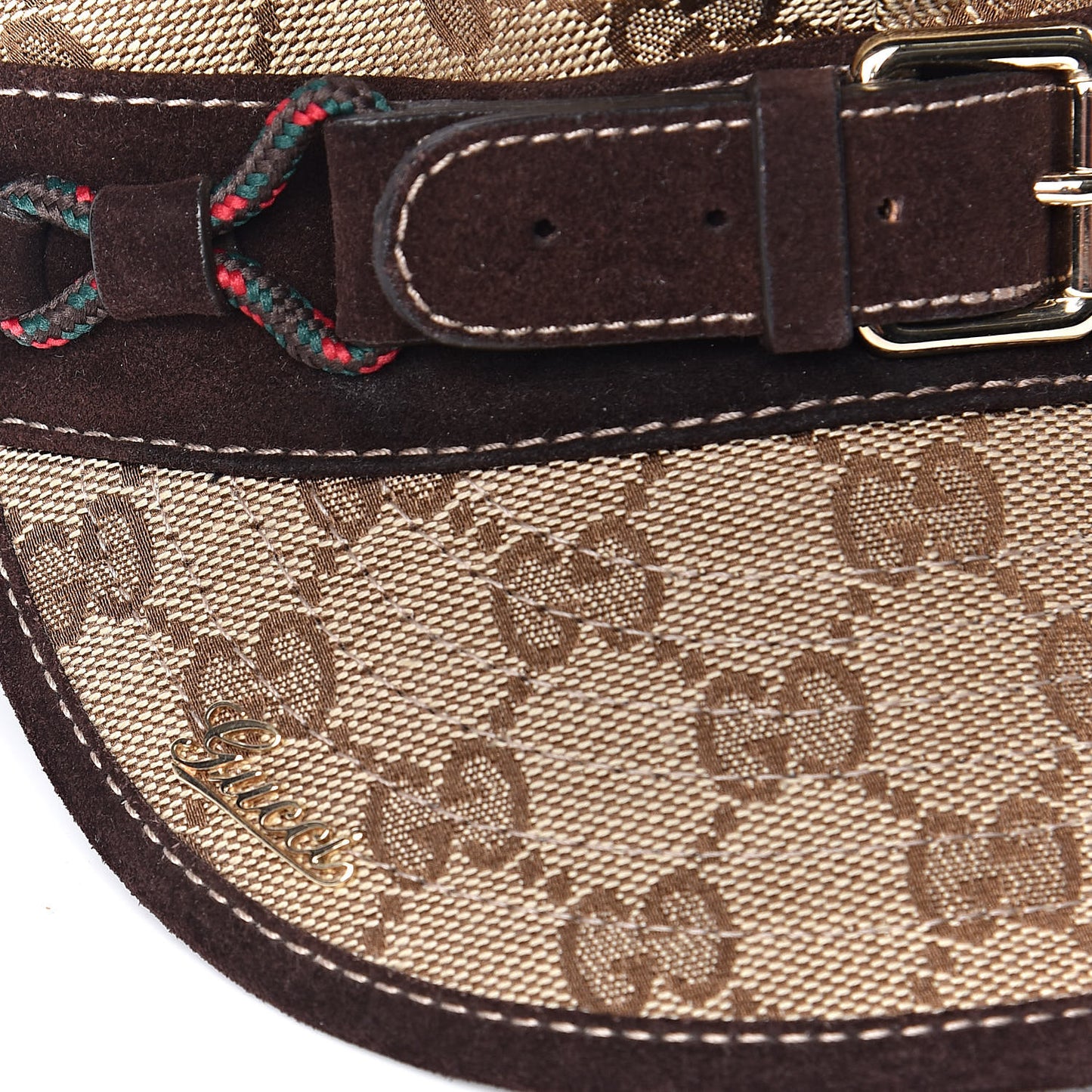 Monogram Hat M Brown