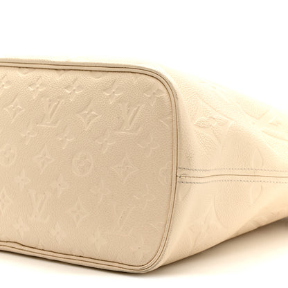 Louis Vuitton Empreinte Monogram Giant Neverfull MM Cream 10 of 16
