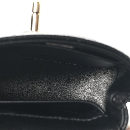 Chanel Caviar Quilted Nano Coco Handle Clutch With Chain Black 5 of 10