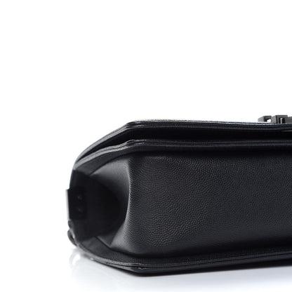 Chanel Caviar Quilted Medium Boy Flap So Black 8 of 10