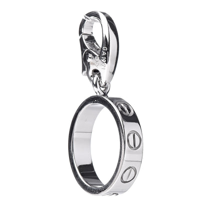 Cartier 18K White Gold LOVE Ring Charm 1 of 4