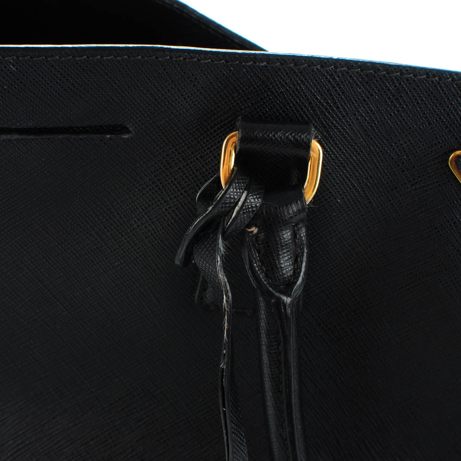 Prada Saffiano Lux Large Tote Black 9 of 10