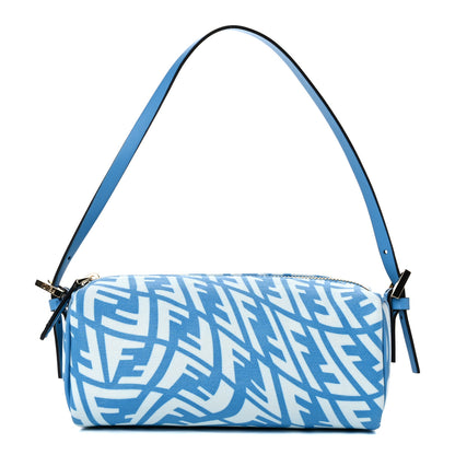 Fendi X SARAH COLEMAN Glazed Canvas Vitello King FF Vertigo Mini Shoulder Bag Cyber Blue White 1 of 9
