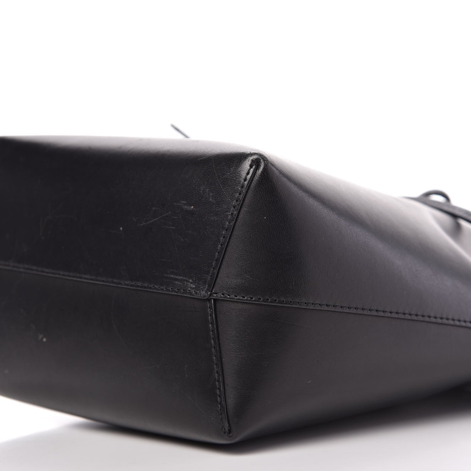 Mansur Gavriel Vegetable Tanned Calfskin Mini Bucket Bag Black Royal 7 of 9