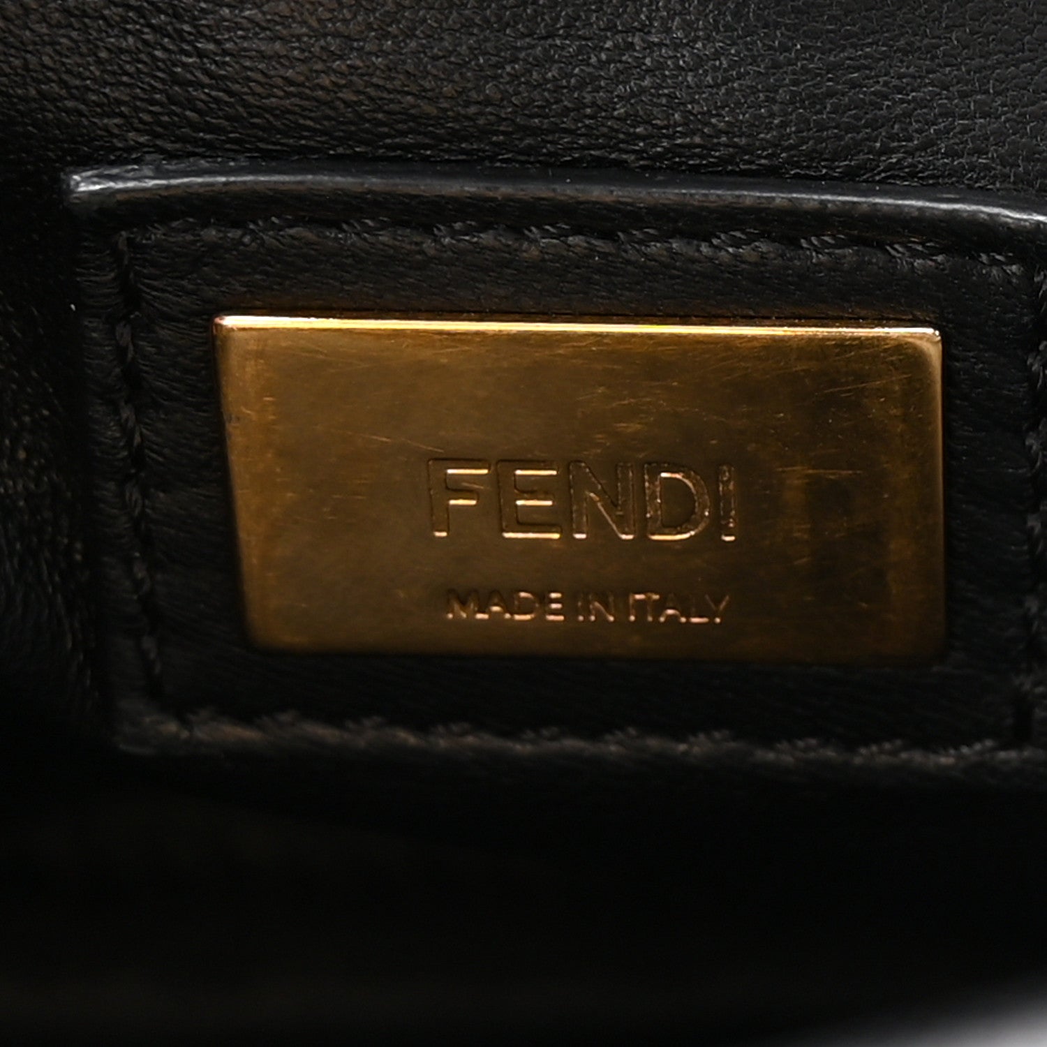 Fendi Nappa Mini Peekaboo Iconic Satchel Black 6 of 10