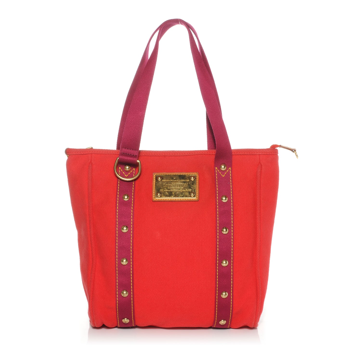 Toile Antigua Cabas MM Red Pink