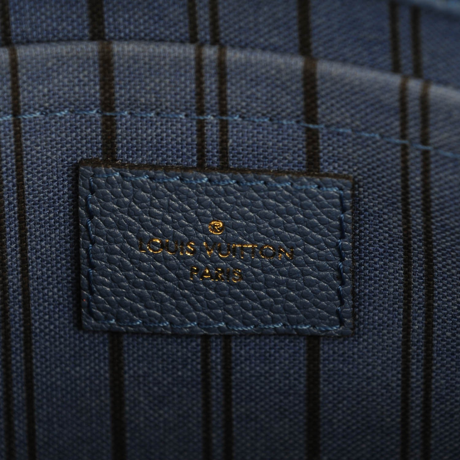 Louis Vuitton Empreinte Montaigne MM Denim 6 of 8