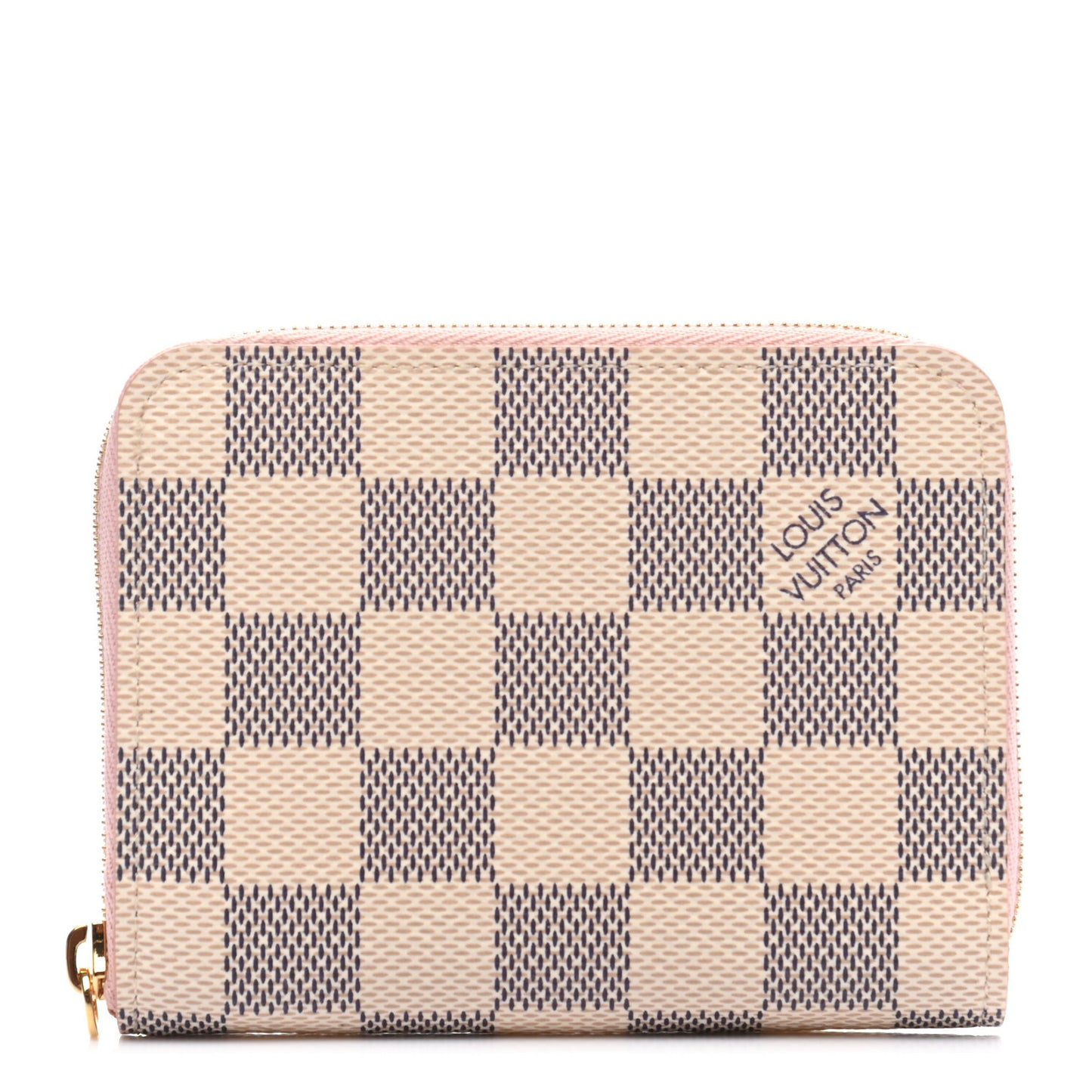 Damier Azur Zippy Coin Purse Rose Ballerine