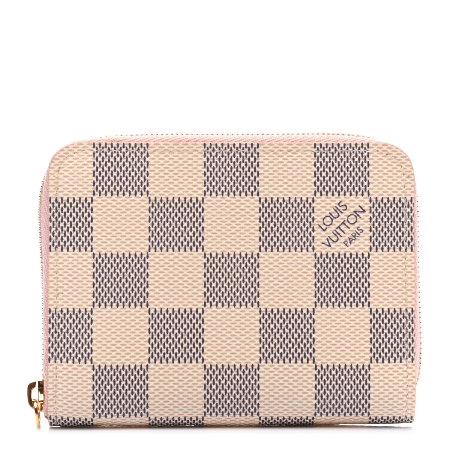 Louis Vuitton Damier Azur Zippy Coin Purse Rose Ballerine 1 of 6